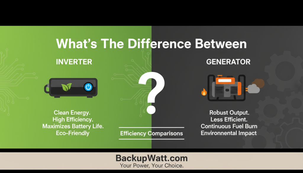 Difference between Inverter And Generator